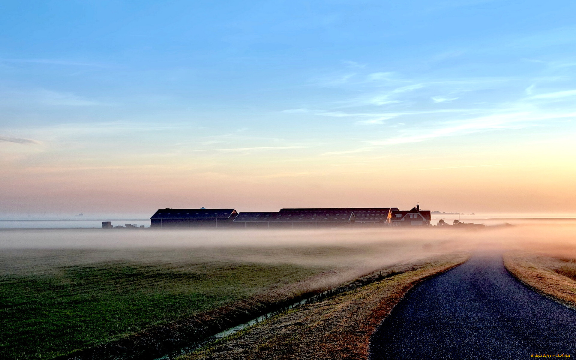 road, in, fog, , , , , 